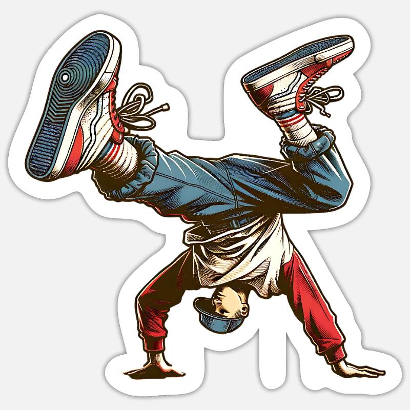 Breakdance Sticker Größe S (10 x 10 cm)