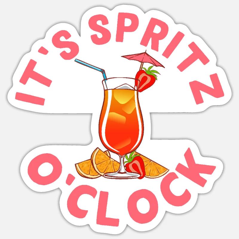 It's Spritz O'Clock Sticker size S (10 x 10 cm)