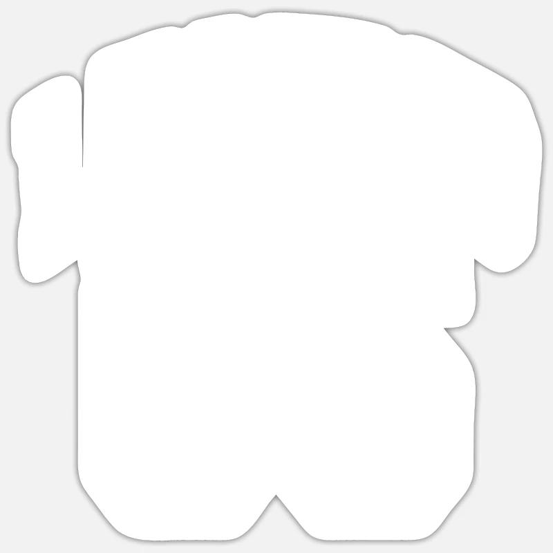 Legend 65 - Sticker Größe S (10 x 10 cm) - Mattweiß