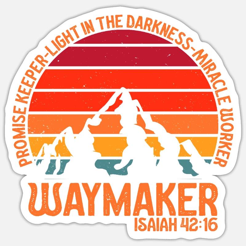 Wegweiser, Versprechenshüter, Wundertäter - Sticker Größe S (10 x 10 cm) - Mattweiß