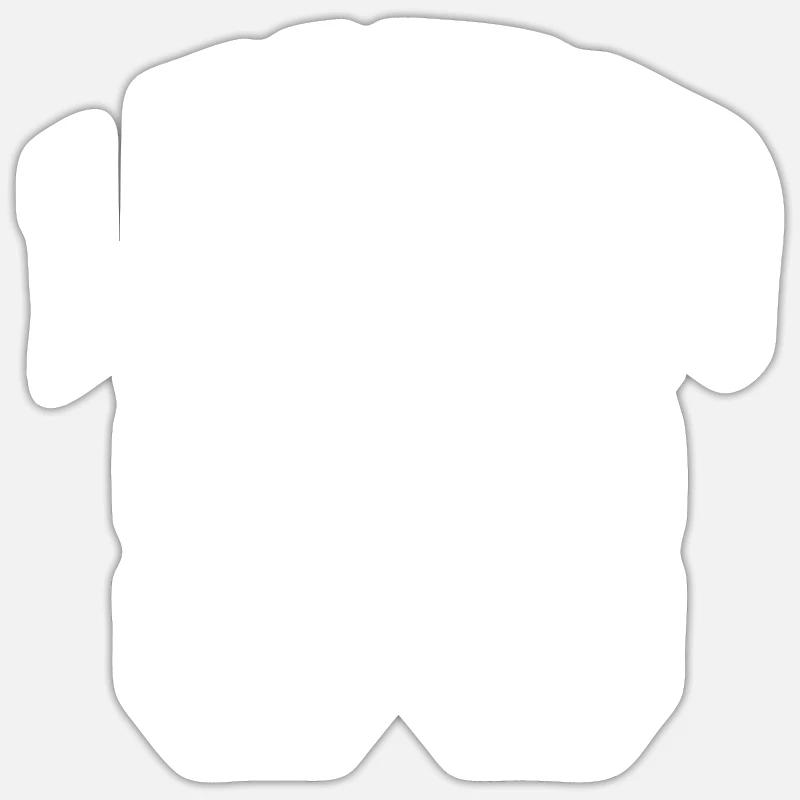 Legend 83 - Sticker Größe S (10 x 10 cm) - Mattweiß