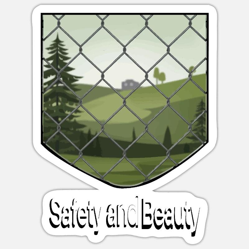 PROTÉGER LA FORÊT - Sticker taille S (10 x 10 cm) - blanc mat