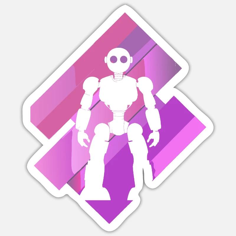 Robot Machine Scifi Sticker size S (10 x 10 cm)