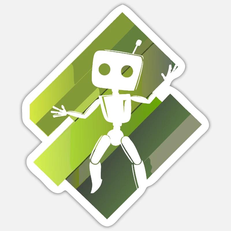 Robot Cyborg Technology Sticker size S (10 x 10 cm)