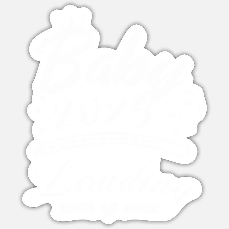 Baby 2025 Loading 01 - Sticker size S (10 x 10 cm) - white matte