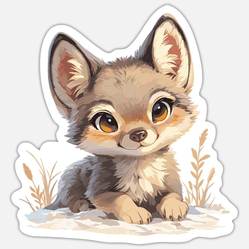 Jackals Jackal - Sticker size S (10 x 10 cm) - white matte