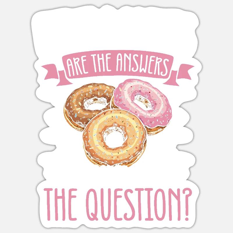Donuts Donut - Sticker size S (10 x 10 cm) - white matte