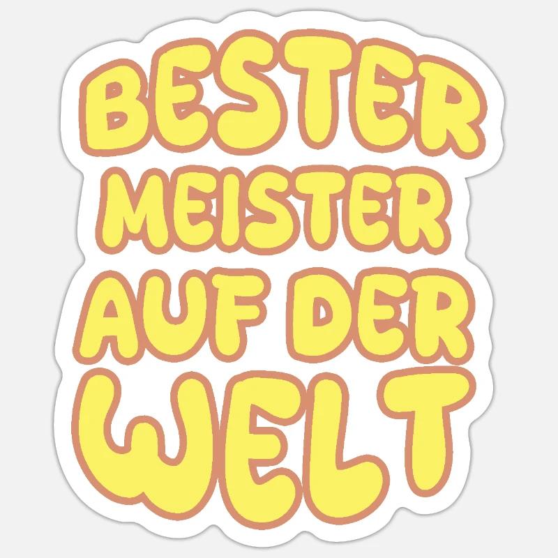 Master as a vocation - Sticker size S (10 x 10 cm) - white matte