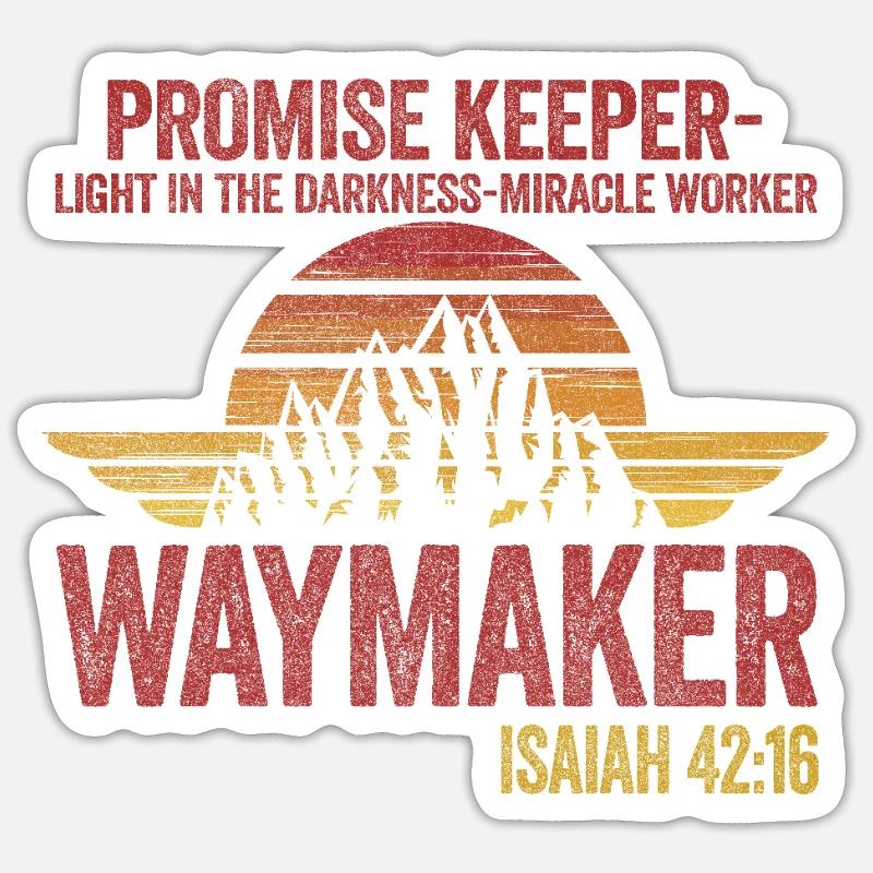 Wegweiser, Versprechenshüter, Wundertäter Sticker Größe S (10 x 10 cm)