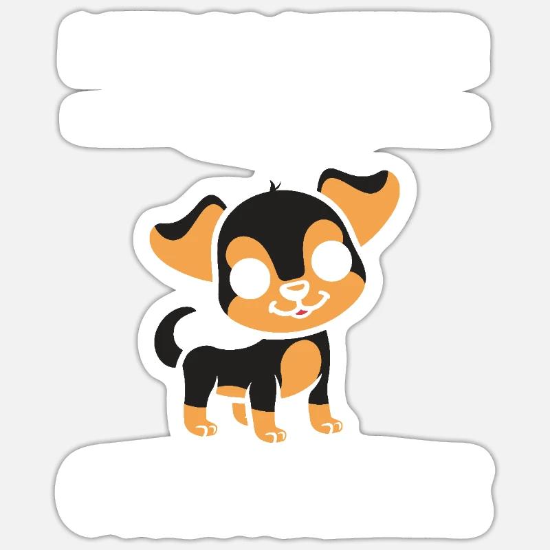 Chiweenie - Sticker size S (10 x 10 cm) - white matte