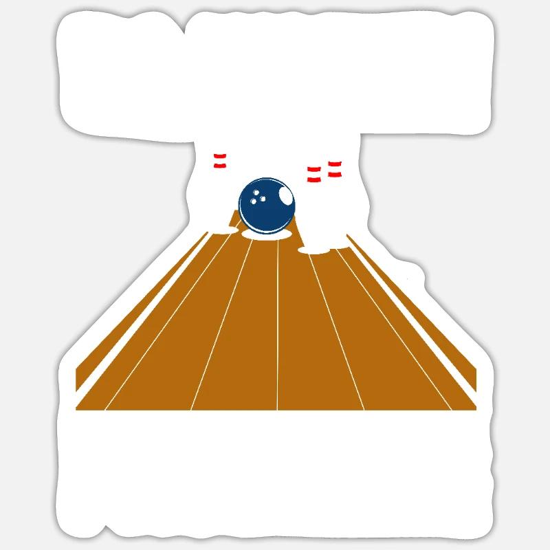 My 3 Problems Bowling Bowling Player Bowler Sticker size S (10 x 10 cm)