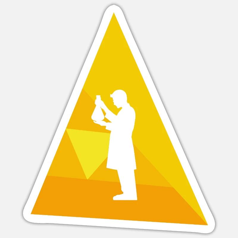 Chemist Molecule Nerd - Sticker size S (10 x 10 cm) - white matte