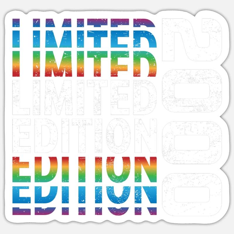 Edition limitée 2000 - Sticker taille S (10 x 10 cm) - blanc mat