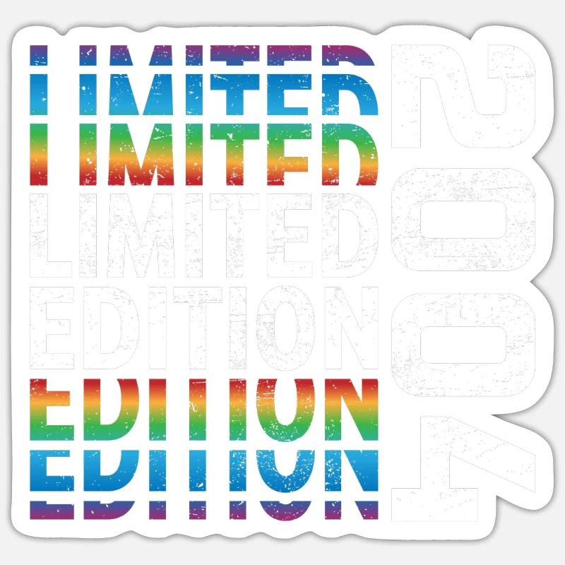 Edition limitée 2004 - Sticker taille S (10 x 10 cm) - blanc mat