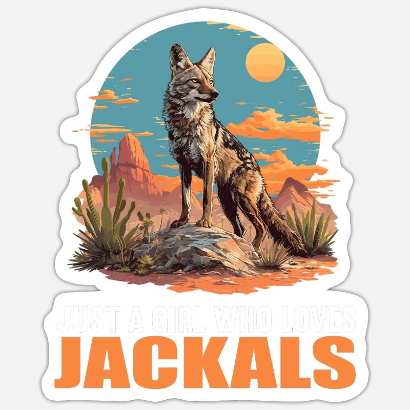 Jackals Jackal - Sticker size S (10 x 10 cm) - white matte