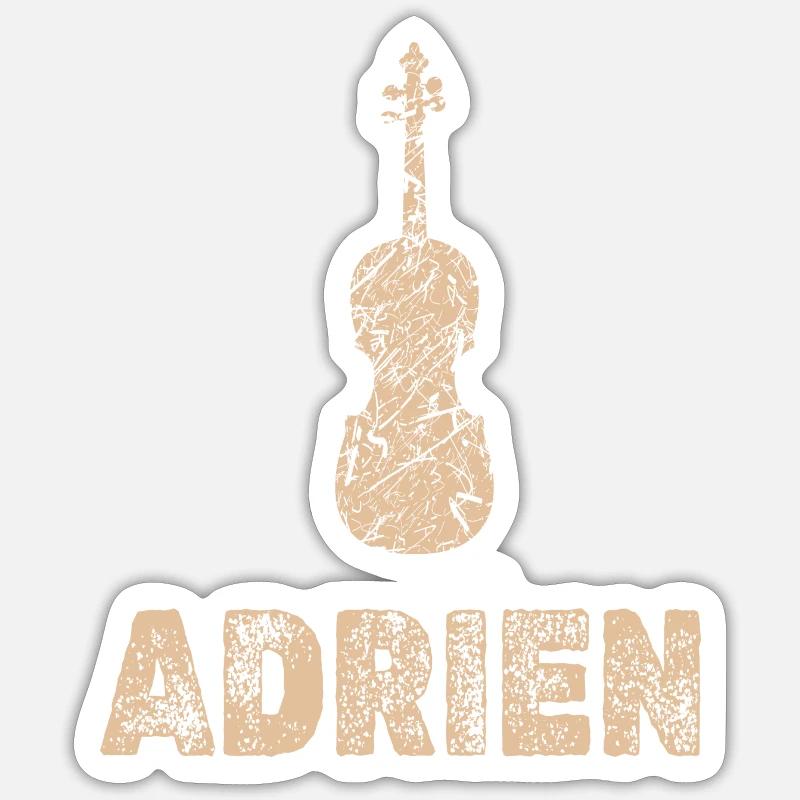 Viola Adrien - Sticker size S (10 x 10 cm) - white matte