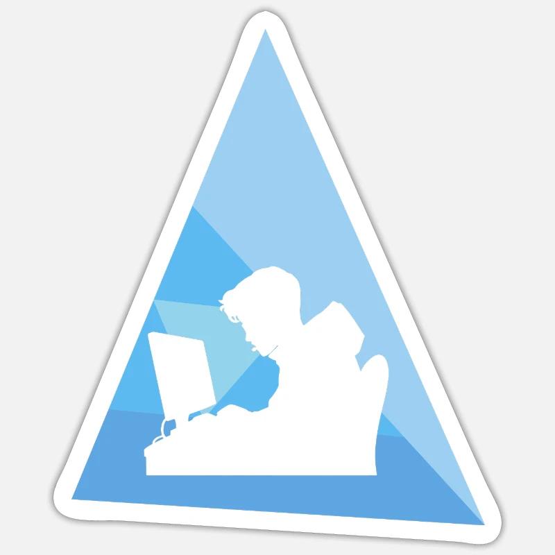 Hacker Informatik Student Sticker Größe S (10 x 10 cm)