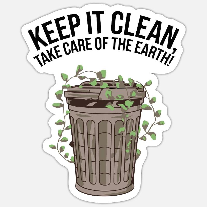 GARBAGE CANS Sticker size S (10 x 10 cm)