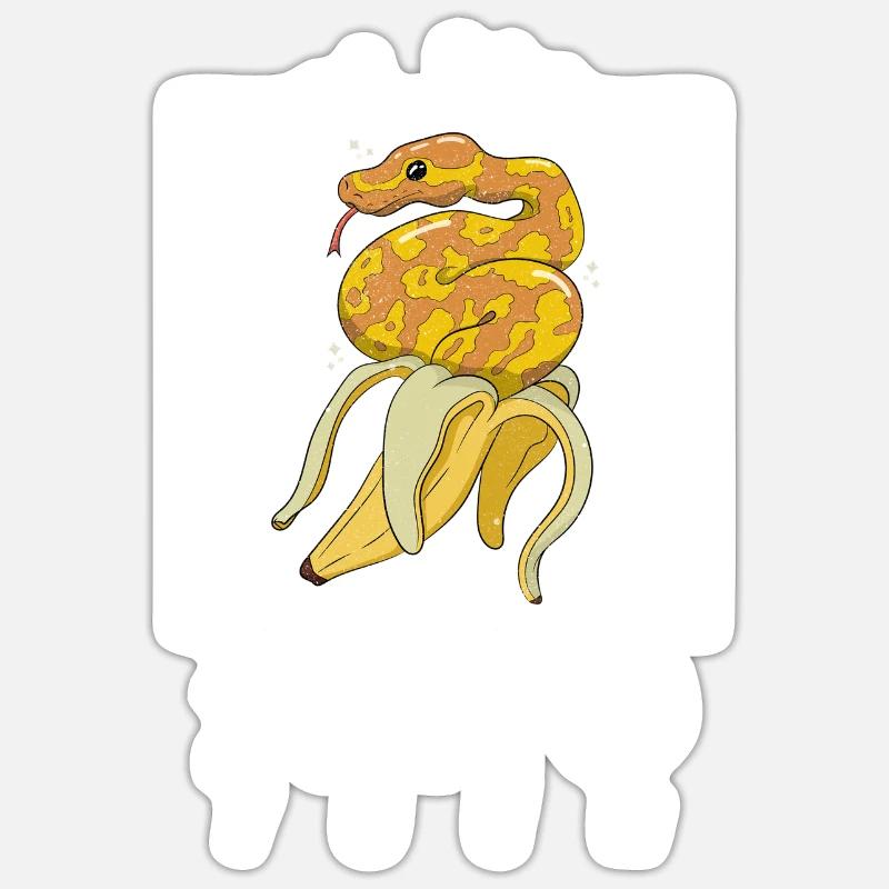python royal serpent propriétaire banane python royal Sticker taille S (10 x 10 cm)