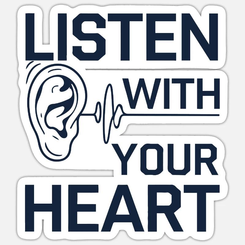 OREILLES - Sticker taille S (10 x 10 cm) - blanc mat
