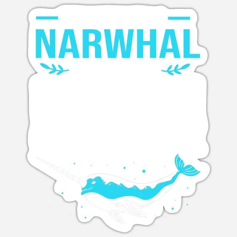 Narwal Sticker Größe S (10 x 10 cm)