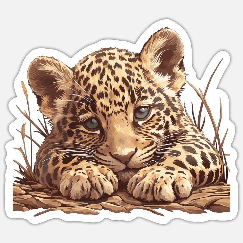 Jaguars Jaguar - Sticker taille S (10 x 10 cm) - blanc mat