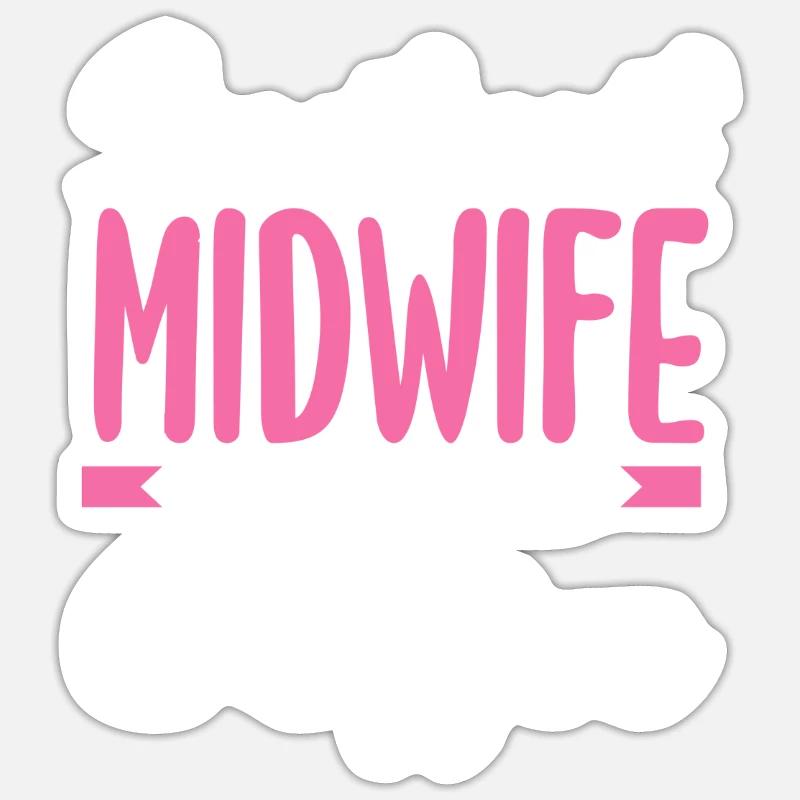 Sofort Hebamme Einfach Kaffee Hinzufügen Sticker Größe S (10 x 10 cm)