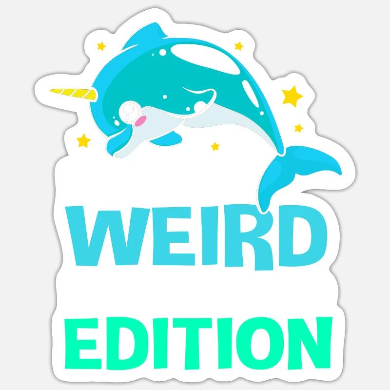 Narval - Sticker taille S (10 x 10 cm) - blanc mat