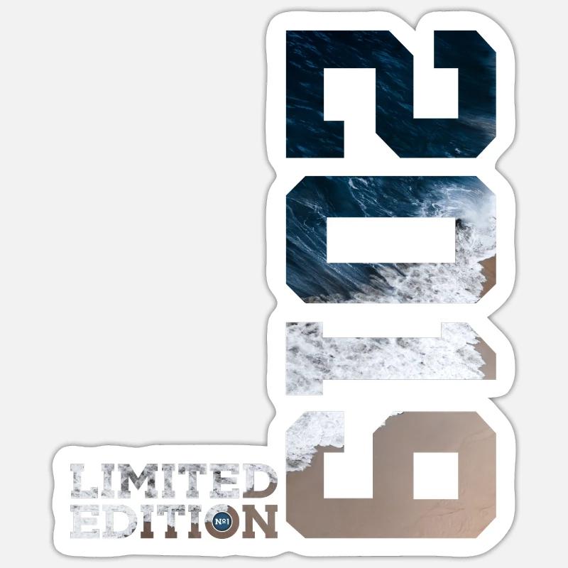 7E ANNIVERSAIRE ÉDITION LIMITÉE 2019 - Sticker taille S (10 x 10 cm) - blanc mat