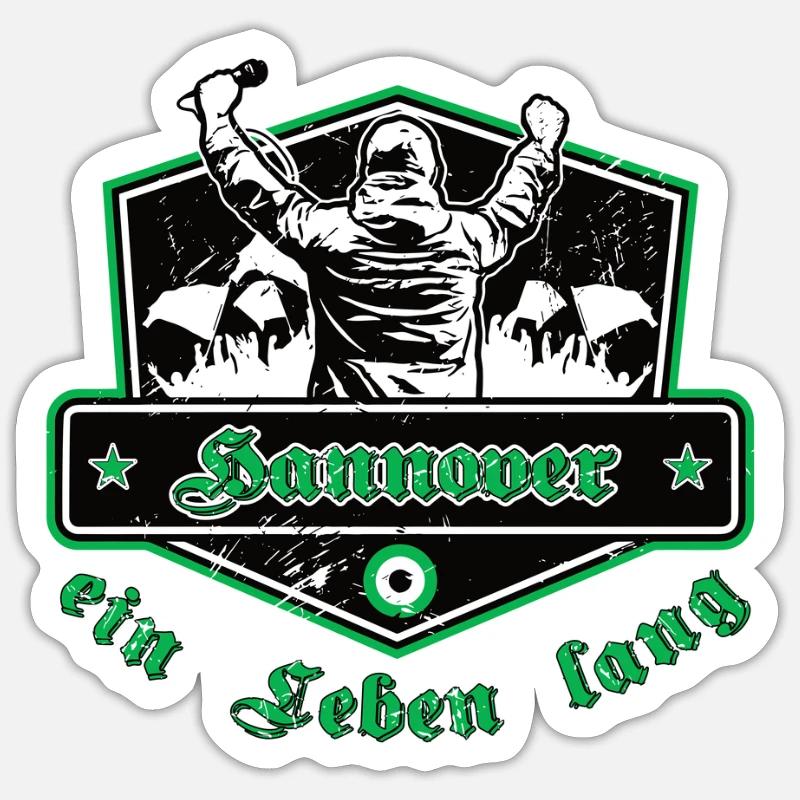 Hannover ein Leben Lang No II Sticker Größe S (10 x 10 cm)