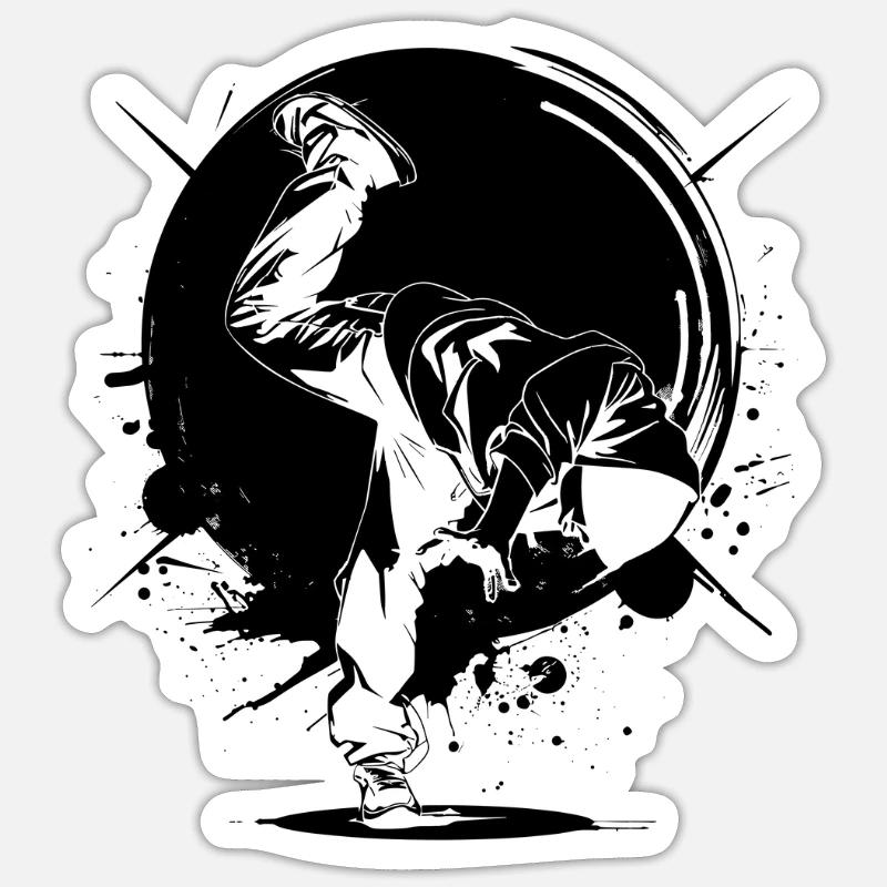 Breakdancer Sticker size S (10 x 10 cm)