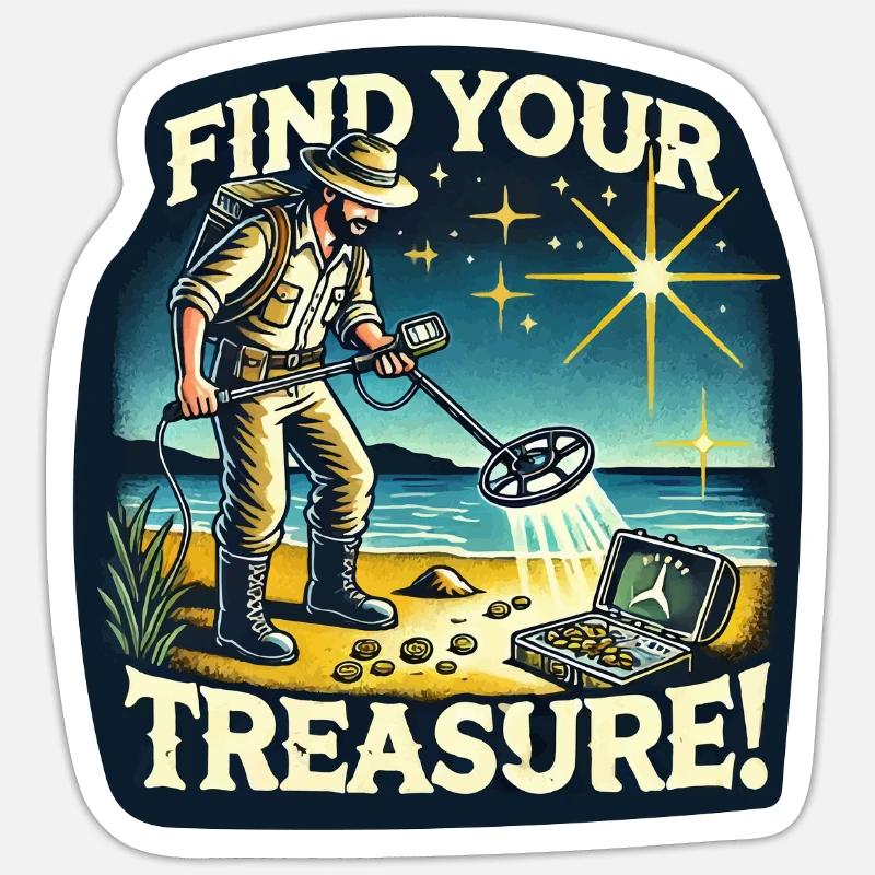 DÉTECTEURS DE MÉTAUX Sticker taille S (10 x 10 cm)