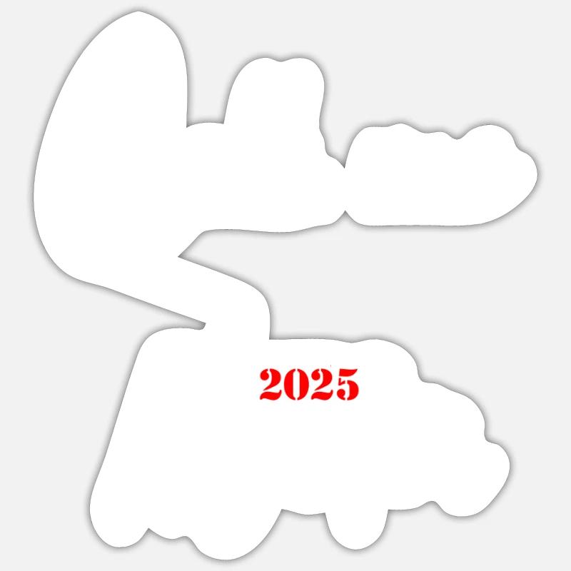 Master 2025 Diplôme de Master Graduation Sticker taille S (10 x 10 cm)