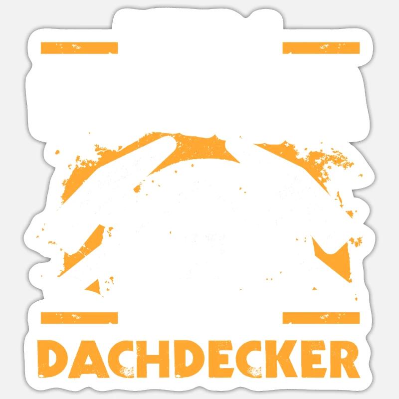Maître Couvreur Couvreur - Sticker taille S (10 x 10 cm) - blanc mat
