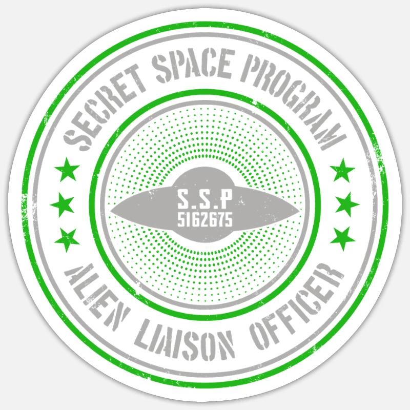 Programme spatial secret | Agent de liaison avec les étrangers UAP Sticker taille S (10 x 10 cm)