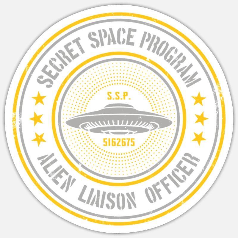 Programme spatial secret | Agent de liaison avec les étrangers UAP Sticker taille S (10 x 10 cm)