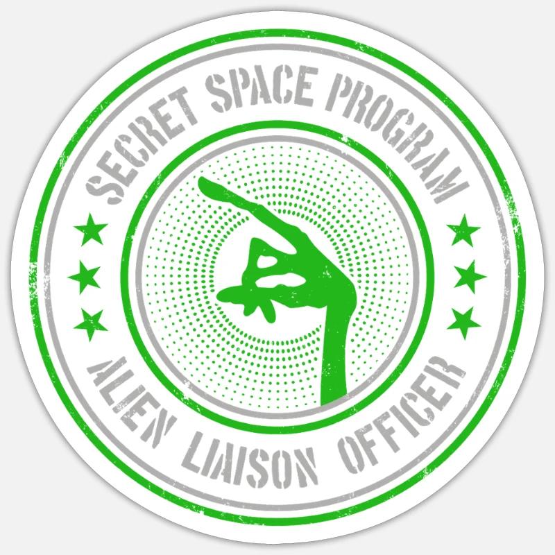 Programme spatial secret | Agent de liaison avec les étrangers UAP Sticker taille S (10 x 10 cm)