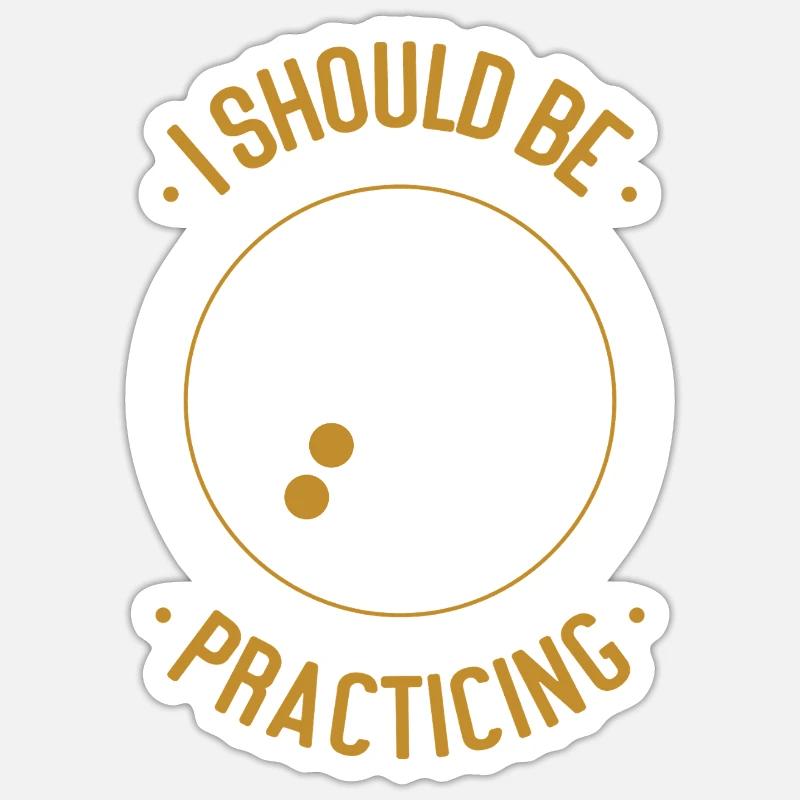 Saxophone I Should Be Practicing Sticker Größe S (10 x 10 cm)