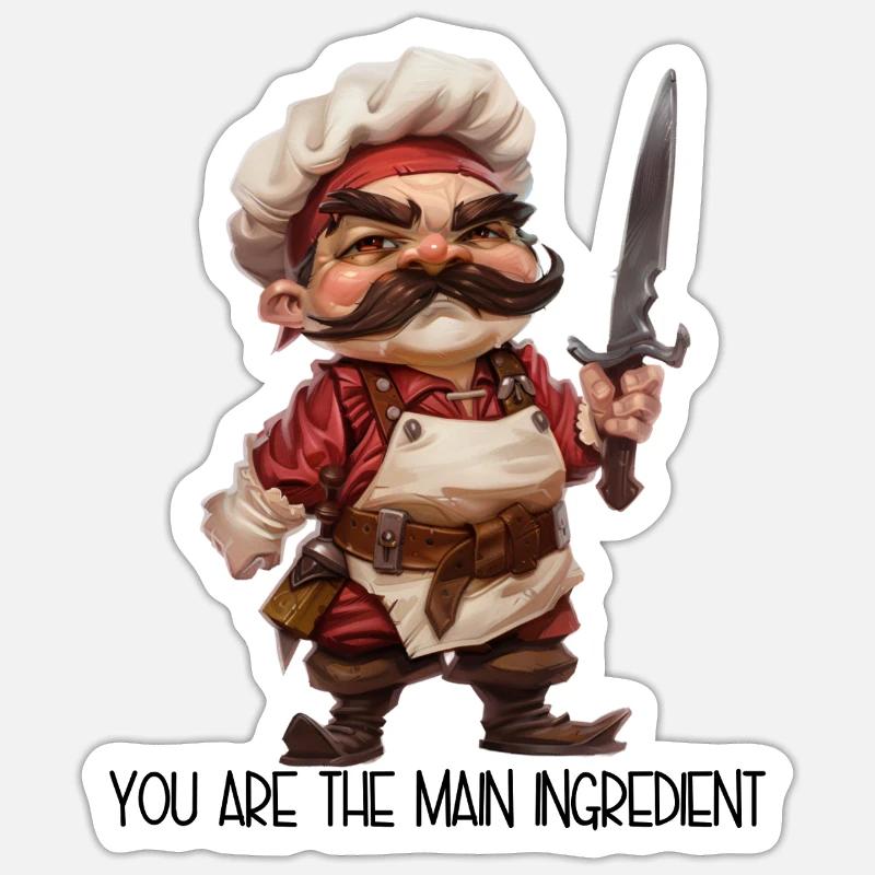 You Are The Main Ingredient – Sneaky Cook Sticker size S (10 x 10 cm)