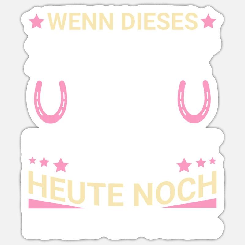 Toujours propre ? Sans écurie - Sticker taille S (10 x 10 cm) - blanc mat