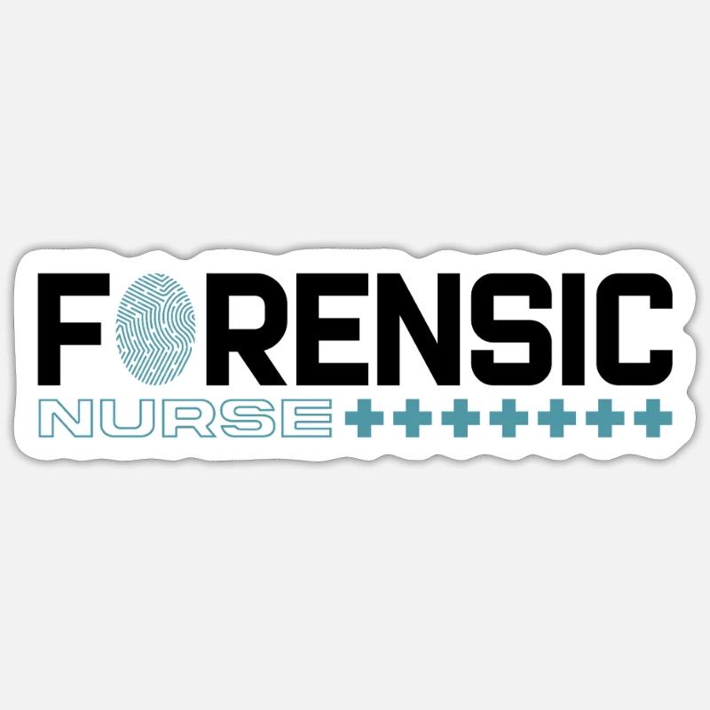 Forensic Nurse Forensic Criminalistics Scientist Sticker size S (10 x 10 cm)