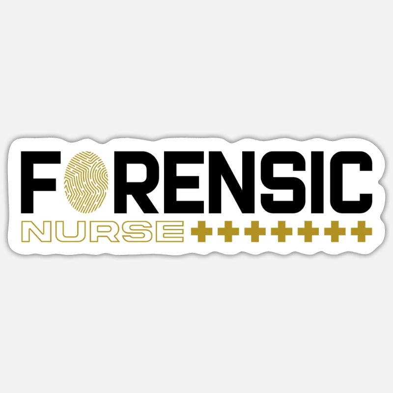 Forensic Nurse Forensic Criminalistics Scientist Sticker size S (10 x 10 cm)