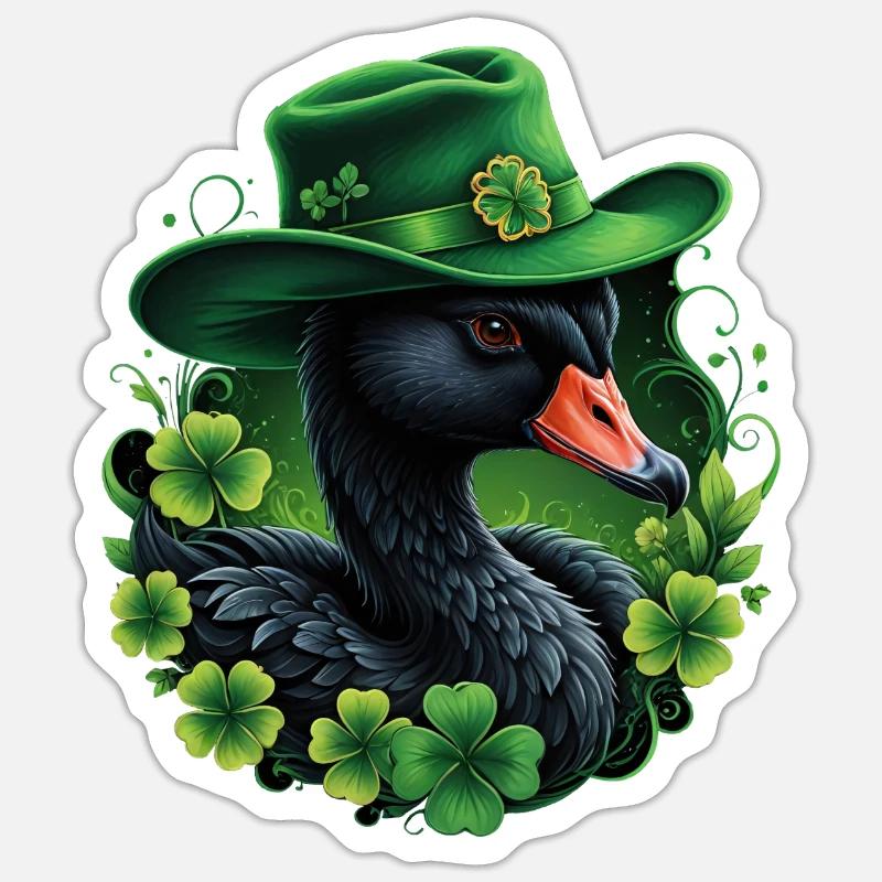 Irish elegance - Sticker size S (10 x 10 cm) - white matte