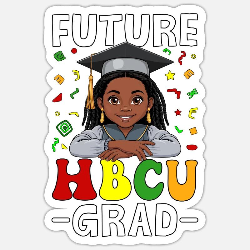 Future HBCU Grade - Sticker size S (10 x 10 cm) - white matte
