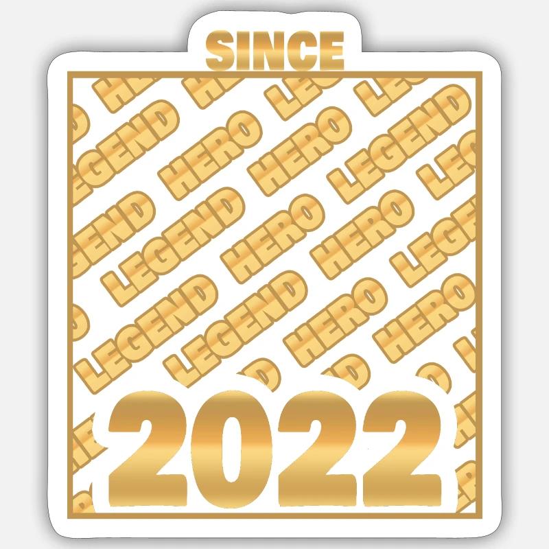 2022 - Sticker size S (10 x 10 cm) - white matte