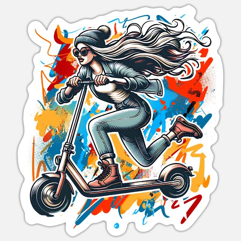 Trottinettes E-Scooters E-Scooters Sticker taille S (10 x 10 cm)