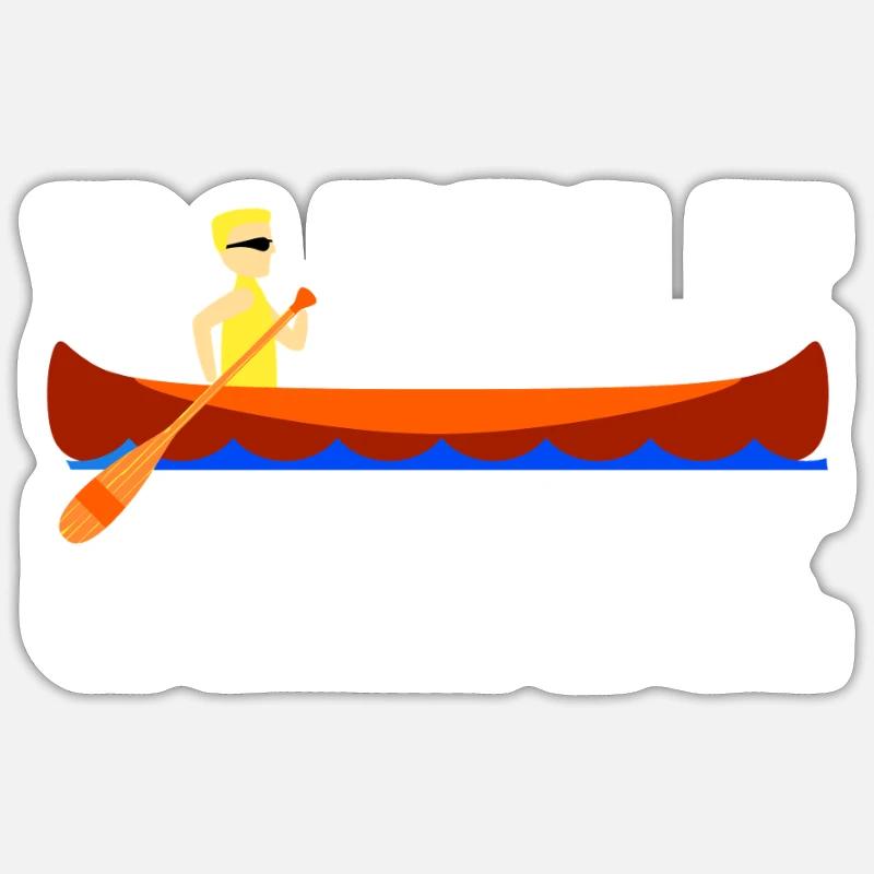 Paddle check - Sticker size S (10 x 10 cm) - white matte