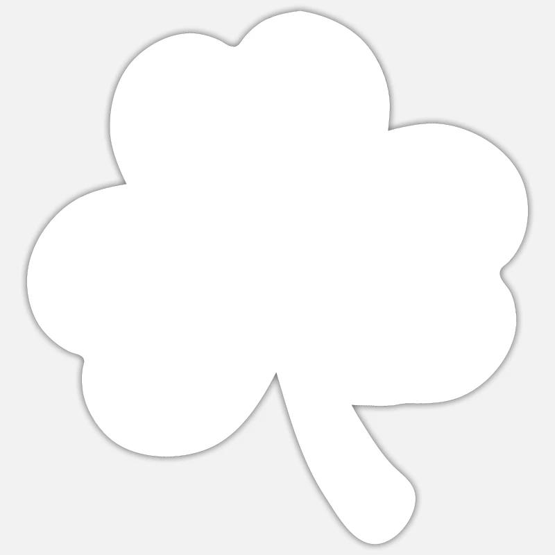 Trèfle - Saint-Patrick - Irlande Sticker taille S (10 x 10 cm)