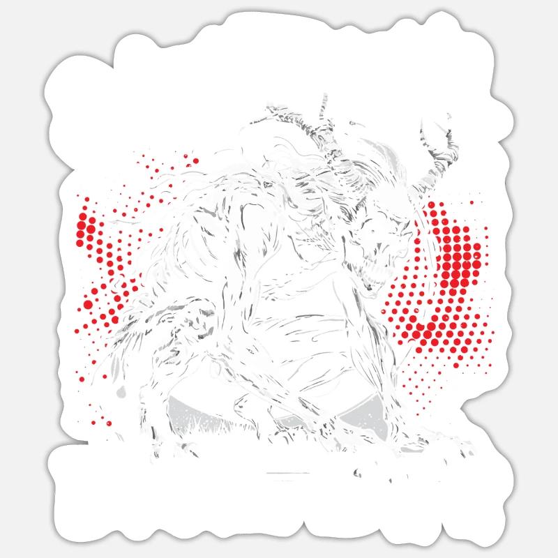 Wendigo Kryptide Cryptid - Sticker size S (10 x 10 cm) - white matte