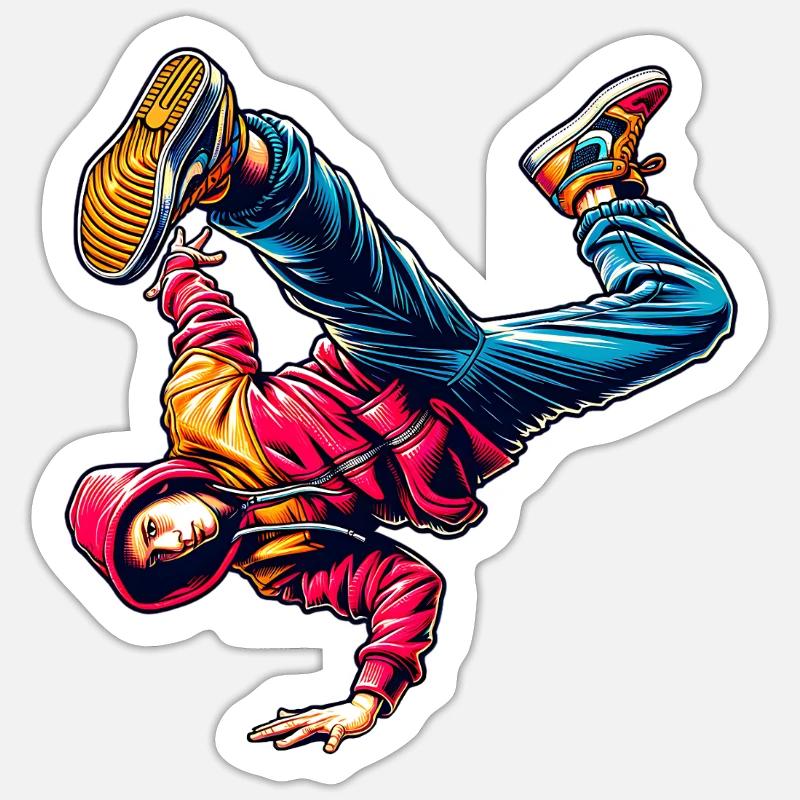 Breakdance Sticker Größe S (10 x 10 cm)